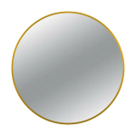 Valgustamata &uuml;mmargune peegel CORINA GOLD 70 cm, alumiiniumraamiga