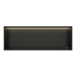 Vannitoa riiul, s&uuml;vistatav Wall-Box One - Must Lediga - 30X90X10 Cm