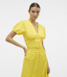 Vero Moda naiste topp 10303653*01, kollane 5715513409008