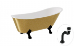 Vann Besco Olaya Glam 160, Gold+Black, sifooniga Klik-klak Black