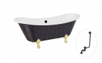 Vann Besco Amelia Glam 190, Graphite+Gold, sifooniga &uuml;levooluga Klik-klak Black