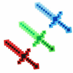 Helendav m&otilde;&otilde;k Minecraft-t&uuml;&uuml;pi, pikkus 37 cm