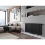 Radiaator Mexen CC21, 400 x 800 mm, &uuml;hendus altpoolt keskel, 741 W, must