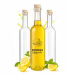 5x Futura 0,5l pudel kirjaga "kodune sidrunimahl"