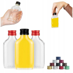 50 tk. 100ml klaaskorgiga "rinna" pudelid