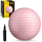 Suur treeningpall pinnamustritega 65 cm &ndash; halli v&auml;rvi