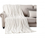 Miulee fliisi pleed 125x150 cm, valge