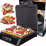 Vahvlik&uuml;psetaja Adler 1500 W kr&otilde;bedate vahvlite jaoks, Vaflinė Adler 1500 W tra&scaron;kiems vafliams