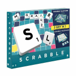 N&auml;ituse m&auml;ng Scrabble 2 &uuml;hes - Mattel Games - Hispaania versioon - 35.5x35.5 cm - Perekonna v&auml;ljaanne - 4 m&auml;ngijat