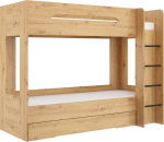 Korrusvoodi Meblocross Blanc, 200x80 cm, MDF, pruun v&auml;rv