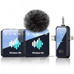 Juhtmevaba lavalier-mikrofon videosalvestuseks iPhone'ile