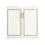 Valamu alune kapp 60x30x61cm., valge/kuldne v&auml;rv
