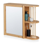 Peegliga rippriiul 53x62x20cm., helepruuni v&auml;rvi