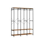 Avatud riidekapp 40x141x180cm., pruun/must