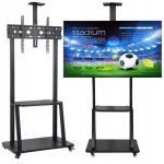 Teleri kinnitus Mobiilne telerialus ratastega 32&ndash;75", TV mobilus pastatomas stovas su ratukais 32&ndash;75"
