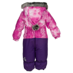 Huppa Laste talvekombe DEVON 1, fuchsia pattern/ lilac