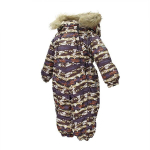 Huppa Laste talvekombe KEIRA, brown bear pattern