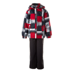 Huppa Poiste kevad-s&uuml;gis komplekt YOKO, red pattern/ dark gray