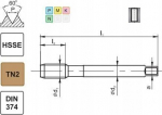 Fanar M12x1 Hsse masinakraan Din-374