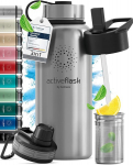 ACTIVE FLASK Roostevabast terasest joogipudel koos k&otilde;rre, 950 ml, hall