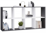 Riiul Top E Shop Malax, valge/must