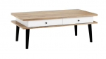 Kohvilaud Meblocross Dolce DOL-11, pruun/valge