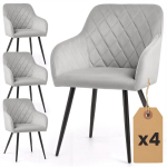 4 tooli komplekt Akord Velto, hall