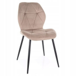 4 tooli komplekt Rick Velvet, beež