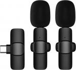Juhtmevaba mikrofoni lavalier, 2 tk, Type-C