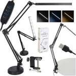 LED-laualamp poomvarrega, klambrikinnitusega ja USB-toitega