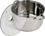 Roostevabast terasest katel, kaanega, 28 x 15.5 CM, 9 L, MYRA, HR-HJ-09, COOKING BY HEINNER