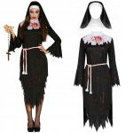 NUN zombi Halloweeni kost&uuml;&uuml;m 42-44 L, L