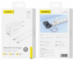 Foneng Eu55 Gan Pd 20w Usb-c laadija Usb-c to Lightning kaabliga, valge