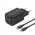 Laadija Pd 20w 1xusb-c, 1xusb Qc3.0 + kaabel Usb-c