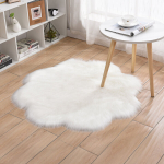 Kunstvillast vaip, valge, 30 cm