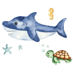 Lastevoodi LUK 140x70 sahtli ja madratsiga Shark