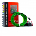 LED riba auto sisetulede jaoks, 5m, roheline, 12V, EPAL5M