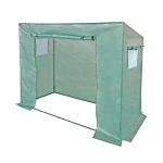 Armeeritud kilega kasvuhoone, 1,5 m2, 200x77x168 cm, roheline