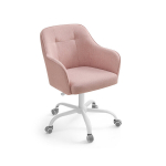 Kontoritool 64x64x93cm., roosa/valge