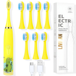 Elektriline hambahari LIVMAN DM-108 lastele, millel on 4 harjamisrežiimi ja 7 lisapead, 1W