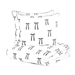 CARNIVAL puuvillane voodipesukomplekt lintide ja musta kandiga &ndash; 160x200 + 2x 50x60 cm