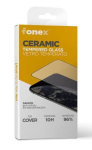 Kaitseklaas Fonex 3D Ceramic - 10H, iPhone 15 PRO, musta &auml;&auml;rega