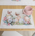 Ristk&uuml;likukujuline lihav&otilde;tte laudlina "Lihav&otilde;ttemunad", 4 tk, 35x45 cm