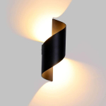 LED seinavalgusti, 12W, sise/v&auml;lis, IP66, alumiiniumist, must