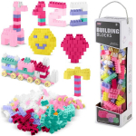 Suured plastikust ehitusklotsid lastele, 300 tk. seatud