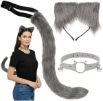 Ruhhy 3-osaline hall kost&uuml;&uuml;m: saba, k&otilde;rvad, choker