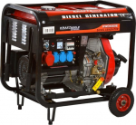 Diisel kolmefaasiline avatud t&uuml;&uuml;pi elektrigeneraator vaskm&auml;histega KD120, 6500W, 12/230/380V, manuaalse ja elektrilise starteriga