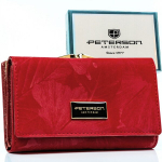 Naiste ehtsast nahast rahakott Peterson, punane