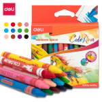 Rasvakriidid DELI Colorun 12-v&auml;rvi, Rasvakriidid DELI Colorun 12-v&auml;rvi