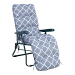 Lamamistool Home4You BADEN-BADEN halli padjaga, kokkupandav, polsterdatud, modernne